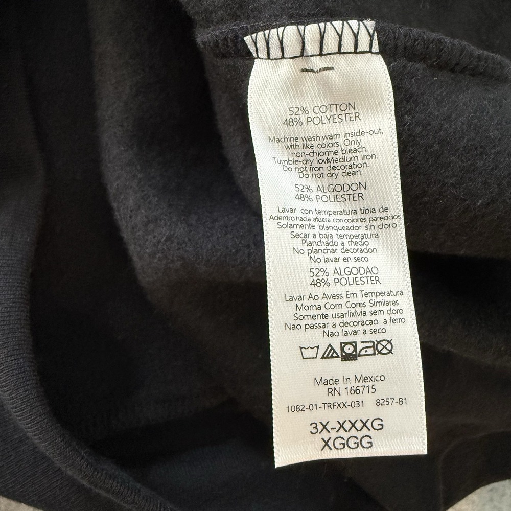 The Chosen Three Fish Hoodie Black Teal Sweatshirt Size 3X - Picture 9 of 9